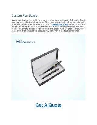 custom pen boxes