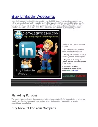 Buy Linkedin Accounts