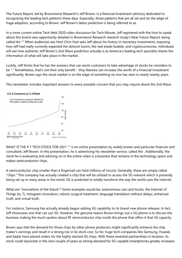 Jeff Brown Investor Bio - Palinurogo.it