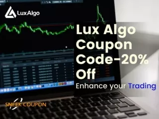 20% OFF Lux Algo Coupon Code for 2021 available at Sneekcoupons