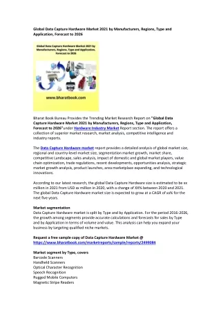 global data capture hardware market 2021
