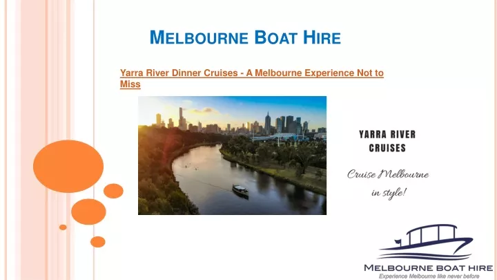 melbourne boat hire