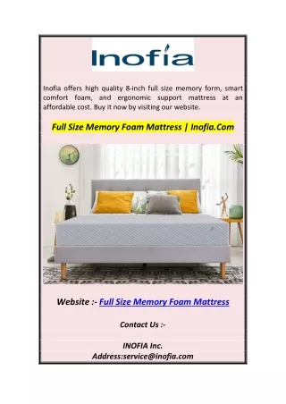inofia offers high quality 8 inch full size