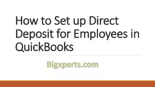 How to Set up Direct Deposit for Employees in QuickBooks