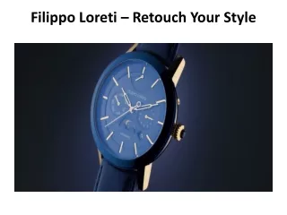 Filippo Loreti – Retouch Your Style