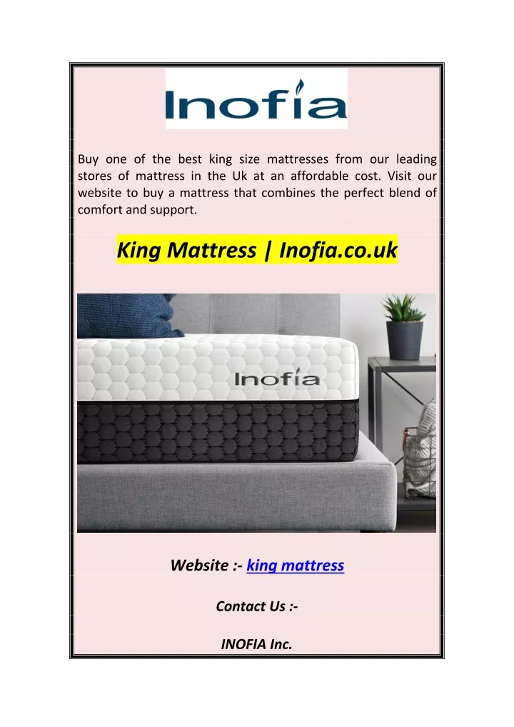 buy one of the best king size mattresses from