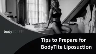 Tips to Prepare for BodyTite Liposuction
