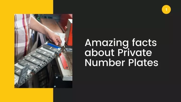 amazing facts about private number plates