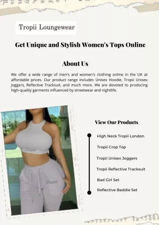 Get Unique and Stylish Women's Tops Online