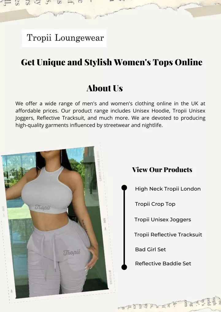 get unique and stylish women s tops online