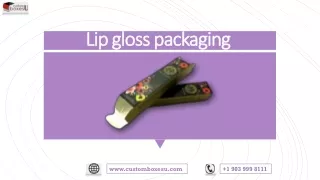 Lip gloss packaging Printed logo & Design in UK