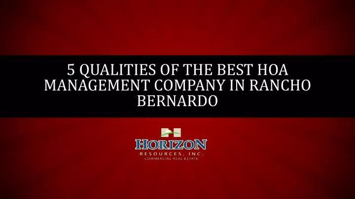 5 qualities of the best hoa management company in rancho bernardo