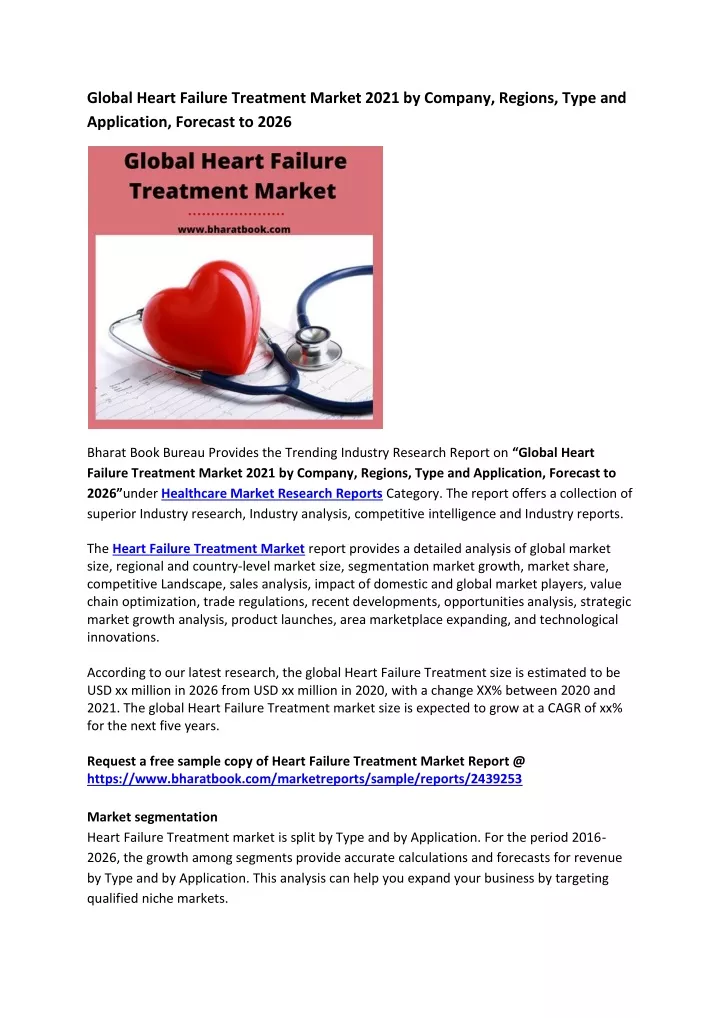 global heart failure treatment market 2021