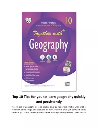 top 10 tips for you to learn geography quickly