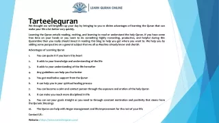 tarteelequran