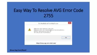 easy way to resolve avg error code 2755