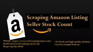 scraping amazon listing seller stock count