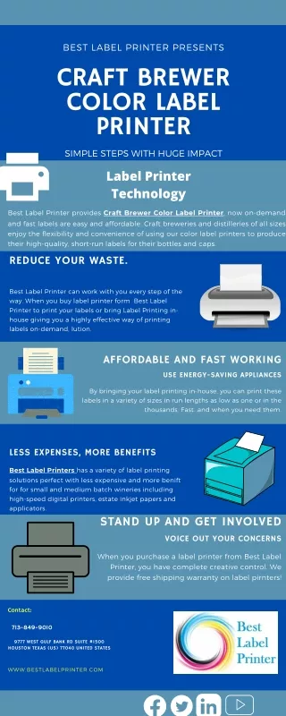 Craft Brewer Color Label Printer | Best Label Printer