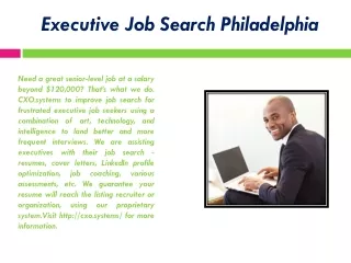 executive job search philadelphia