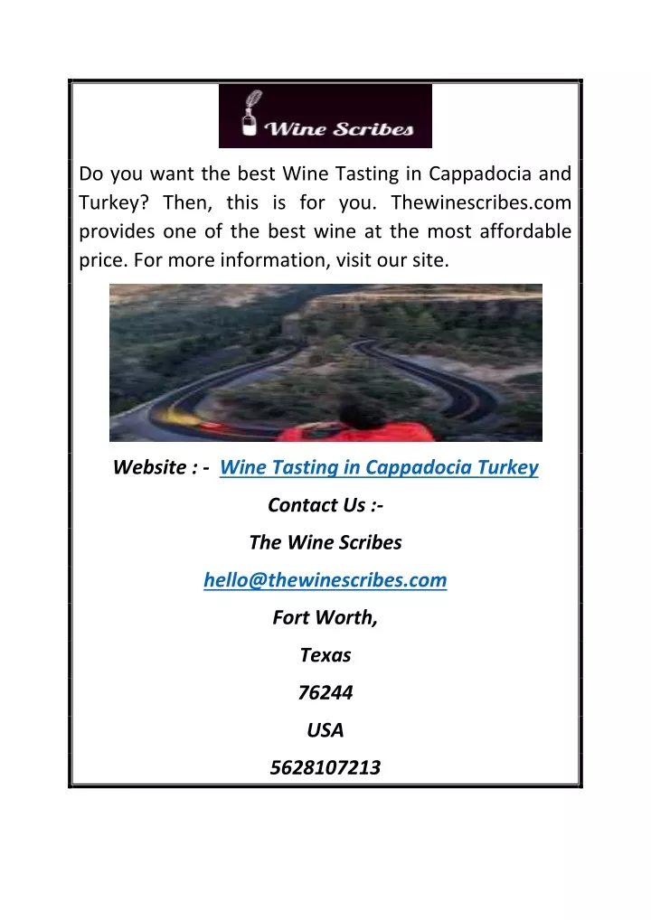 do you want the best wine tasting in cappadocia