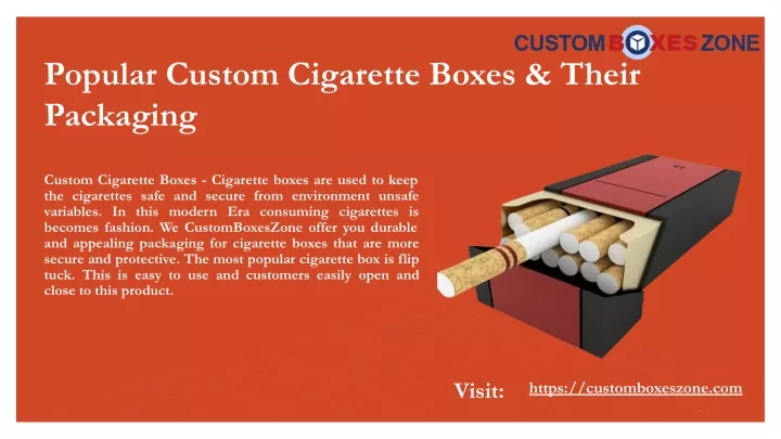 popular custom cigarette boxes their packaging
