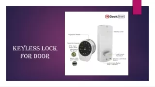 Keyless Lock for door