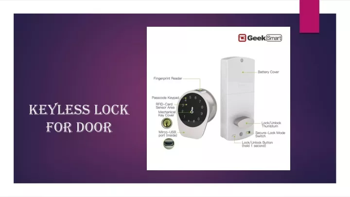 keyless lock for door