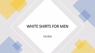 WHITE SHIRTS FOR MEN