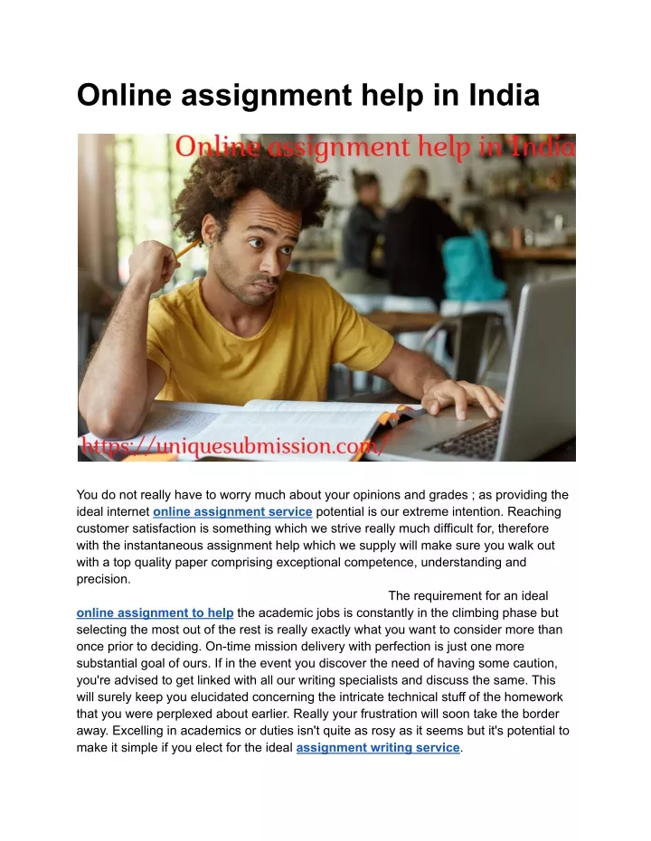 online assignment help in india