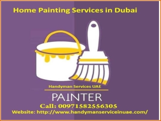 Wall Painting Services Dubai by Handyman Service UAE
