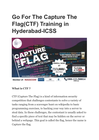 go for the capture the flag ctf training