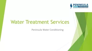 WATER TREATMENT COMPANY – INDUSTRIAL, COMMERCIAL & RESIDENTIAL