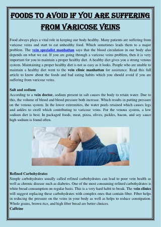foods to avoid if you are suffering foods