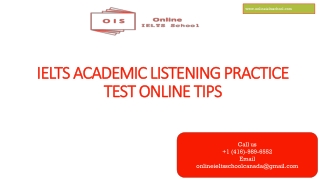IELTS ACADEMIC LISTENING PRACTICE TEST ONLINE TIPS