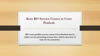 Kent RO Service Center in Uttar Pradesh