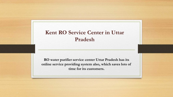 kent ro service center in uttar pradesh