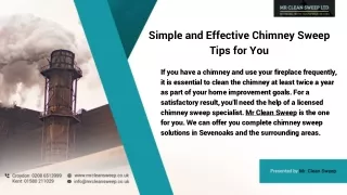 Simple and Effective Chimney Sweep Tips for You
