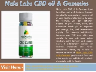 Nala Labs CBD oil & Gummies