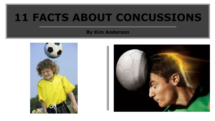 11 facts about concussions