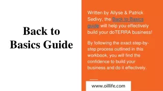 back to basics guide