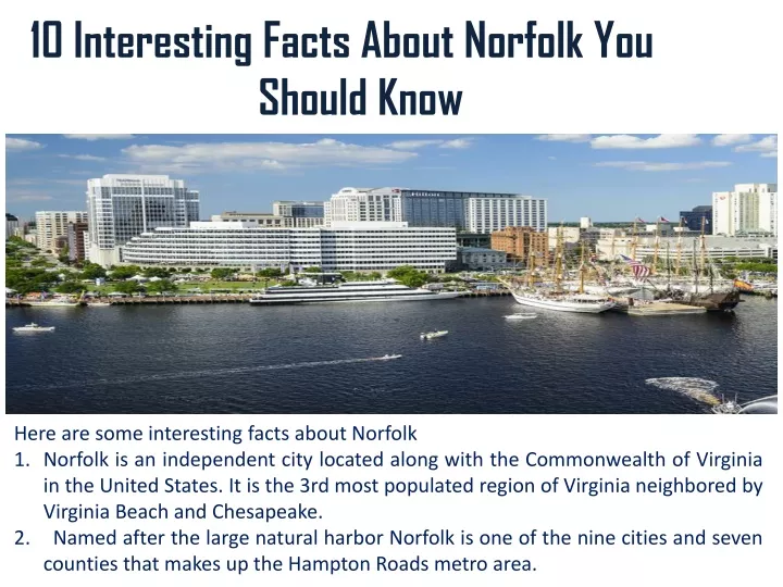 10 interesting facts about norfolk you should know