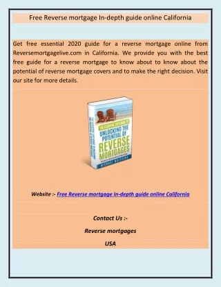 Free Reverse mortgage In-depth guide online California