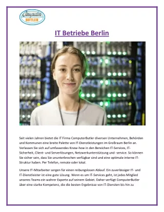 it betriebe berlin