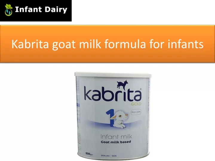 kabrita goat milk formula for infants