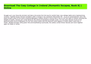 Download The Cosy Cottage in Ireland (Romantic Escapes, Book 8) | Online