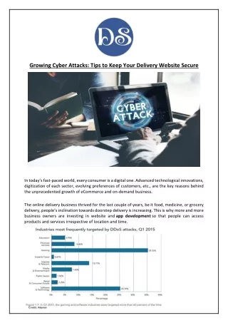 growing cyber attacks tips to keep your delivery