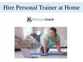 Hire Personal Trainer at Home