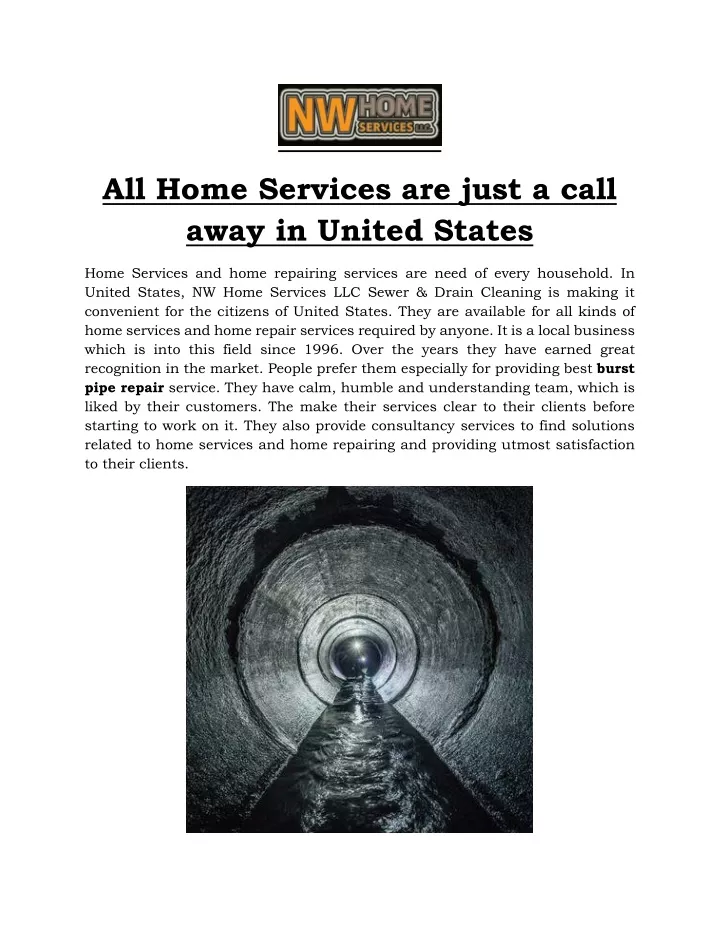 all home services are just a call away in united