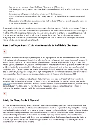 Best Guide To Pure Nicotine Salts.