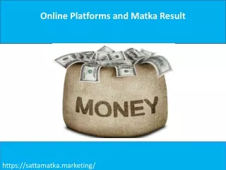 online platforms and matka result